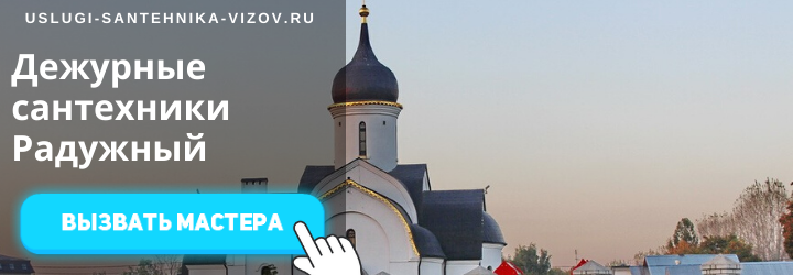 Дежурные сантехники Радужный