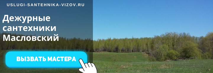 Дежурный сантехник Масловский