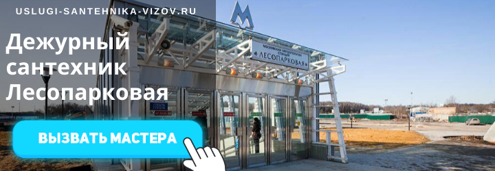 Дежурный сантехник на Лесопарковой