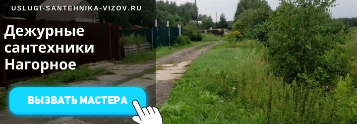 Дежурные сантехники Нагорное