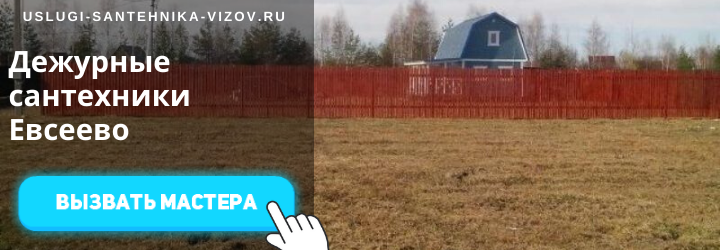 Дежурный сантехник Евсеево