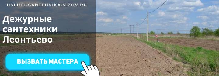 Дежурный сантехник в Леонтьево
