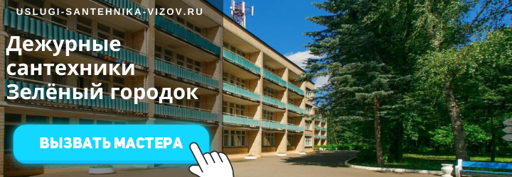 Дежурный сантехник в Зелёном Городке