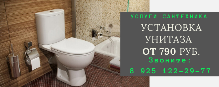 Установка унитаза на Курской